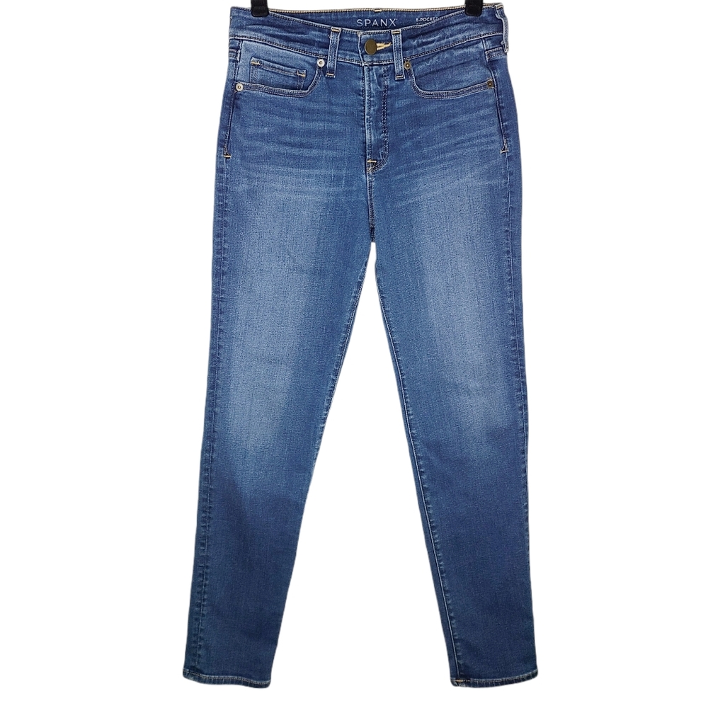 Spanx 5 Pocket Boyfriend Skinny Denim Jeans Size 25